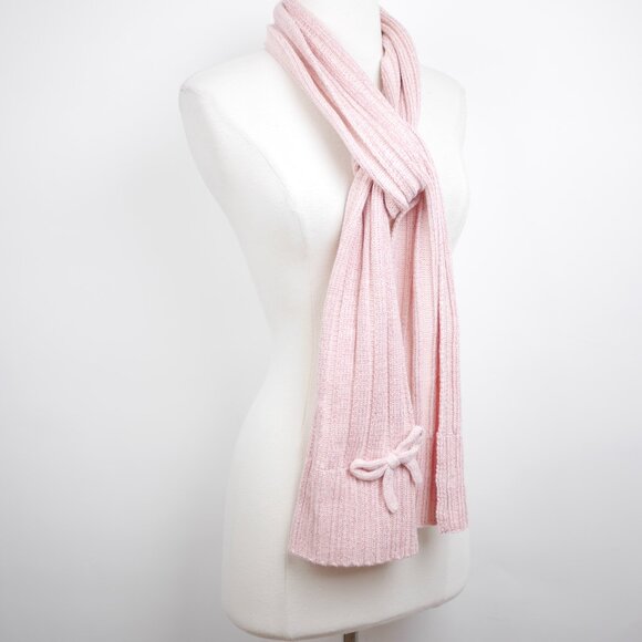 KATE SPADE New York Women's English Rose Metallic Rib Knit Scarf and Hat Set - Picture 6 of 12